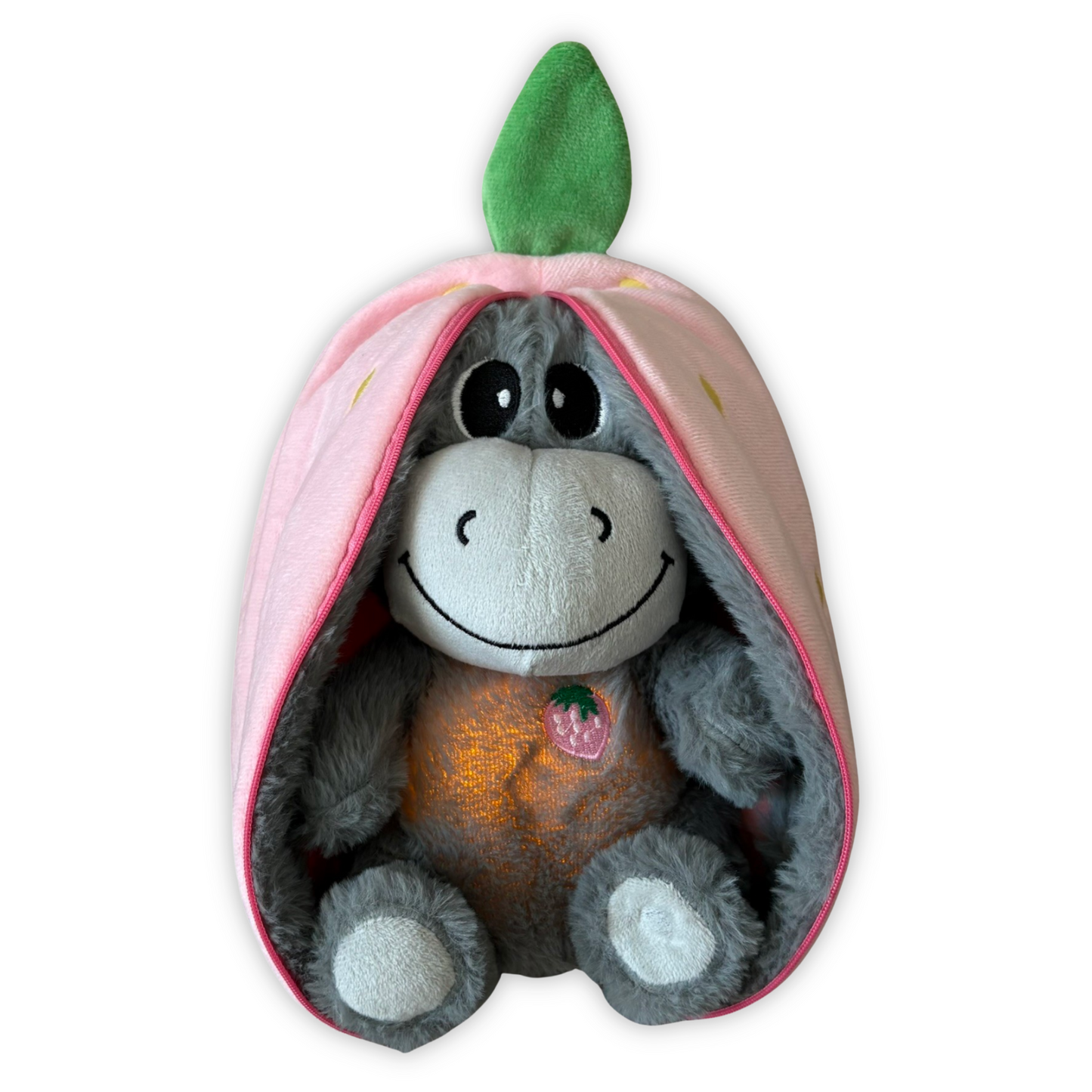 Peluche de burro que respira